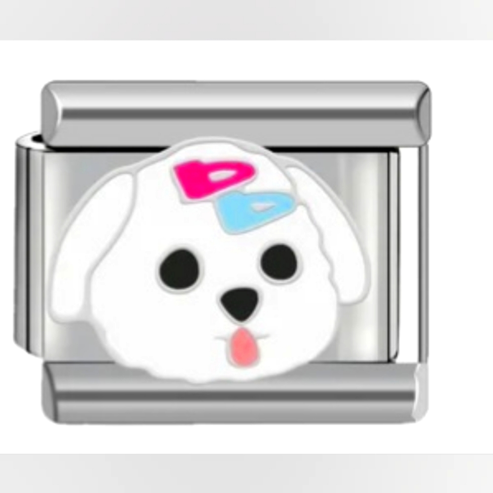 Barbie's White Dog Italian Charm